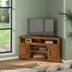 Sausalito 52" Corner TV Stand Console for TVs up to 55 inches - No Assembly Required - Whiskey Finish