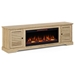 Topanga 83" Electric Fireplace TV Console for TVs up to 95 inches - Alabaster finish - Quick Assembly - LGH1142