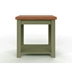 Vineyard 24" Side Table - No Assembly Required - Sage Green and Fruitwood Finish