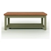 Vineyard 48" Coffee Table - No Assembly Required - Sage Green and Fruitwood Finish - LGH1148