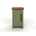 Vineyard 14" Chairside Table - No Assembly Required - Sage Green and Fruitwood Finish