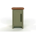 Vineyard 14" Chairside Table - No Assembly Required - Sage Green and Fruitwood Finish - LGH1149