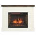 Washington 48" Fireplace with Mantel - Jasmine Whitewash and Barnwood Finish - LGH1155