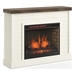 Washington 48" Fireplace with Mantel - Jasmine Whitewash and Barnwood Finish - LGH1155