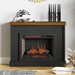 Washington 48" Fireplace with Mantel - Black and Whiskey Finish - LGH1157