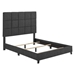 Bridger King Size Charcoal Grey Upholstered Platform Bed - Quick Assembly - LGH1160