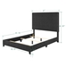 Bridger Queen Size Charcoal Grey Upholstered Platform Bed - Quick Assembly - LGH1161