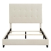 Bridger King Size Beige Tufted Upholstered Platform Bed - Quick Assembly - LGH1162