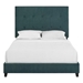 Bridger King Size Green Velvet Tufted Upholstered Platform Bed - Quick Assembly - LGH1166