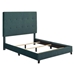 Bridger King Size Green Velvet Tufted Upholstered Platform Bed - Quick Assembly - LGH1166