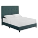 Bridger King Size Green Velvet Tufted Upholstered Platform Bed - Quick Assembly - LGH1166