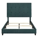 Bridger King Size Green Velvet Tufted Upholstered Platform Bed - Quick Assembly - LGH1166