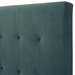 Bridger King Size Green Velvet Tufted Upholstered Platform Bed - Quick Assembly - LGH1166