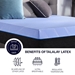 Remedy Sleep 12" Flex Head Adjustable King Size Hybrid 5-Layer Latex Foam Mattress and Bed Frame Bundle - Quick Assembly - LGH1178