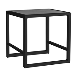 Summit End Table - Aluminum Frame - 18" W x 19" D x 21" H 