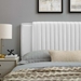 Felicity Channel Tufted Performance Velvet King/California King Headboard - White - MOD10032