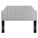 Alyona Channel Tufted Performance Velvet Full/Queen Headboard - Light Gray - MOD10040