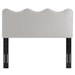 Athena Performance Velvet King/California King Headboard - Light Gray - MOD10052