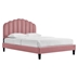 Daisy Performance Velvet Twin Platform Bed - Dusty Rose