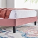 Daisy Performance Velvet Twin Platform Bed - Dusty Rose - MOD10124