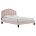 Daisy Performance Velvet Full Platform Bed - Pink