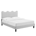 Current Performance Velvet King Platform Bed - Light Gray - Style B