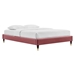 Harlow Queen Performance Velvet Platform Bed Frame - Dusty Rose - MOD10251