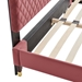 Harlow Queen Performance Velvet Platform Bed Frame - Dusty Rose - MOD10251