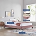 Harlow Queen Performance Velvet Platform Bed Frame - Dusty Rose - MOD10251