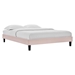 Reign Full Performance Velvet Platform Bed Frame - Pink - MOD10258