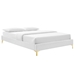 Sutton Twin Performance Velvet Bed Frame - White - MOD10276