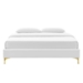 Sutton Twin Performance Velvet Bed Frame - White - MOD10276