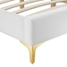 Sutton Twin Performance Velvet Bed Frame - White - MOD10276