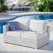 Convene Outdoor Patio Left-Arm Loveseat - Light Gray White - MOD10307