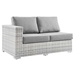 Convene Outdoor Patio Left-Arm Loveseat - Light Gray Gray - MOD10308