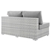 Convene Outdoor Patio Left-Arm Loveseat - Light Gray Gray - MOD10308