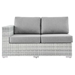 Convene Outdoor Patio Left-Arm Loveseat - Light Gray Gray - MOD10308