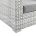 Convene Outdoor Patio Left-Arm Loveseat - Light Gray Gray - MOD10308