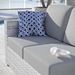 Convene Outdoor Patio Left-Arm Loveseat - Light Gray Gray - MOD10308