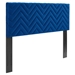 Mercy Chevron Tufted Performance Velvet Full/Queen Headboard - Navy - MOD10323