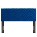 Mercy Chevron Tufted Performance Velvet Full/Queen Headboard - Navy - MOD10323