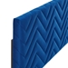 Mercy Chevron Tufted Performance Velvet Full/Queen Headboard - Navy - MOD10323