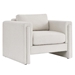 Visible Boucle Fabric Armchair - Ivory - MOD10468