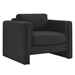 Visible Boucle Fabric Armchair - Black - MOD10469