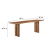 Amistad 58" Wood Bench - Walnut - MOD10520