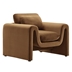 Waverly Performance Velvet Armchair - Brown