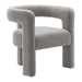 Kayla Boucle Upholstered Armchair - Light Gray - MOD10527