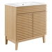 Render 30" Bathroom Vanity Cabinet - Oak White - MOD10646