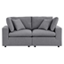 Commix Sunbrella® Outdoor Patio Loveseat - Gray