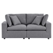 Commix Sunbrella® Outdoor Patio Loveseat - Gray - MOD11006